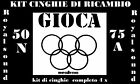 ★KIT CINGHIE DI RICAMBIO 4 x PROIETTORE S.8 mm GIOCA ROYAL SOUND 50/N & 75/A★