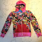 CRIMINAL DAMAGE ELECTRIC SHOCK DJ POP-ART ZIP HOOD FELPA CON CAPPUCCIO