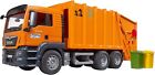 BRUDER MAN TGS camion trasporto rifiuti arancione 03760