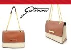 Gattinoni New Grace Roma Borsa  Donna Oro Marrone Beige Eco Pelle