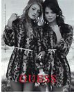 PUBLICITE 2012  GUESS haute couture hiver manteaux