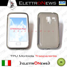 Cover Custodia Tpu nero/trasparente Morbida Samsung Galaxy S7500 Ace Plus