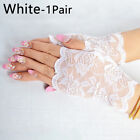 Ladies Short Lace Gloves Wedding Mitten Fancy Dress Gothic Fingerless Gloves New