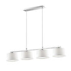 Sospensione Moderna Hilton Metallo Bianco 4 Luci G9 3W 3000K Luce Calda