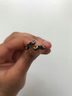 Womens Accessorize Costume Jewellery Black Moustache Cute Quirky Stud Earrings