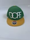 DOPE Couture  SnapBack Cap Green And Yellow  Baseball  cap One size  1985