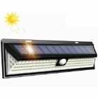 FARETTO 190 LED DA ESTERNO CON PANNELLO SOLARE SENSORE DI MOVIMENTO CREPUSCOLARE