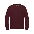 Uomo Maglione manica lunga maglia Sweater Girocollo Polo Pullover