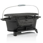 BBQ-Toro Gusseisen Grilltopf mit Grillrost Hibachi Style Holzkohle Campinggrill