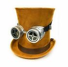 Vintage Steampunk Hats Costume Goggles Retro Unqiue Deluxe Cyber Fancy Dress UK