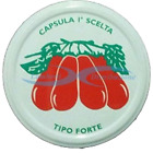 CAPSULE VASETTI E BOCCACCI VETRO POMODORI  CF.  100 PEZZI  DIAMETRO 53-63-70-82