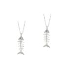 Set of 2 Pendant Clavicle Chain Necklace Jewelry Miss