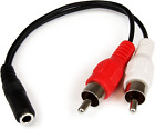 Cavo Adattatore Audio Stereo Con Presa Mini Jack Femmina Da 3,5Mm a 2 RCA Maschi