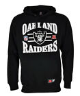 Majestic NFL Football Overhead Hoody Oakland Raiders Kapuzenpullover S M schwarz