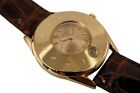 Universal Geneve 18k Rose Gold Automatic Date Mini Dial Arabic Bezel c. 1950s