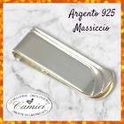 Fermasoldi argento 925 massiccio lucido satinato uomo