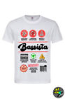 T-shirt uomo Scheda tecnica divertente del Bassista - bianco