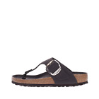 Birkenstock Infradito Pelle Donna Nero Gizeh Big Buckle