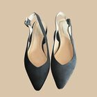 Ballerine - Scarpe Basse Con Punta Aperte Dietro - Nere - Numero 38 - Primadonna