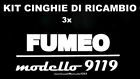 ★KIT CINGHIE DI RICAMBIO 3 x PROIETTORE FUMEO 9119★