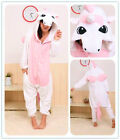 Unicorn Unisex Onesiee Kigurumi Costume Felpe con Cappuccio Pigiama Pigiama