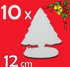 10 ADDOBBI DECORAZIONI NATALE FORMA ALBERO DI NATALE IN POLISTIROLO CM 10