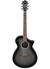 Chitarra acustica elettrificata Ibanez AEWC11 Transparent Charcoal Burst