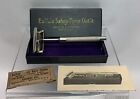 ANTIQUE, VINTAGE BUFFALO SAFETY RAZOR OUTFIT W/BOX PAPERS, BLADE PACK LARKIN CO.