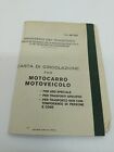 Libretto circolazione Innocenti Lambro (no vespa, no lambretta) del 1967