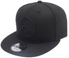 New Era Philadelphia 76ers Black On Black NBA Snapback Cap 9fifty Osfa Limitata