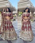 Matrimonio indiano abbigliamento pakistano Bollywood Lengha festa sposa etnic...