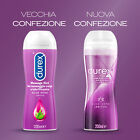 Durex Massage 2 in 1 con Aloe vera 200ml x3, Gel Lubrificante Intimo 600ml