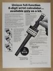 1977 Sinclair LED Wrist Calculator Kit vintage print Ad