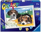 Ravensburger CreArt Cuccioli Jack Russell Dipingere con i Numeri Gioco Bambini