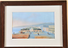 View of Naples, antique gouache, First half of the  19th Century