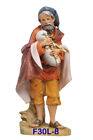 Presepe FONTANINI  Statue cm 30  "Tipo Legno"  Natività Re Magi Pastori Animali