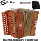 SOUNDSATION SAC-2108AD-WD organetto in legno 8 Bassi in LA/RE in LEGNO + Borsa