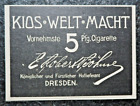 Kios Cigarette , E. Robert , Söhne , Dresden , alte Reklame , 1904, (A36)