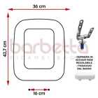 SEDILE COPRIWATER COMPATIBILE DOLOMITE RIO DUO BIANCO