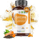 Curcuma E Piperina plus Bio Vegano, Fino a 4320Mg Di Curcuma in Polvere + 180Mg