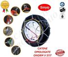 Coppia CATENE DA NEVE 9MM 205/55R16 OMOLOGATE CERTIFICATE A NORMA LEGGE 2055516