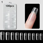 100Pcs Ballerina Nail Coffin Fake False Long Art Full Cover Nails Manicure Tips