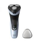 Philips Rasoio Elettrico 3 Testine Nero Blu Shaver 3000X Series X3003/00