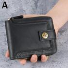 Men s leather fashion short wallet=