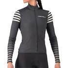 Castelli Autunno Womens Cycling Jersey Grey Long Sleeve Reflective Thermal Top