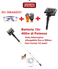 Abbacchiatore e scuotitore elettrico per olive a batteria 12V 400W di potenza