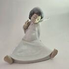 Lladro "Cherub, Wondering" #4962 Angel Sitting Retired Figurine