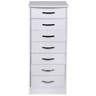 Mobile Cassettiera 7 Cassetti Settimino in legno MDF 46x42x116cm Bianco Moderno