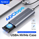 ORICO M.2 NVMe SSD Gehäuse 40Gbps M.2 Adapter USB3.2/3.1/3.0/2.0 Thunderbolt 4/3