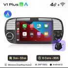 Autoradio Fiat 500 2007-2015 2G+32GB 8 Core 4G+WIFI CarPlay-AndroidAuto.